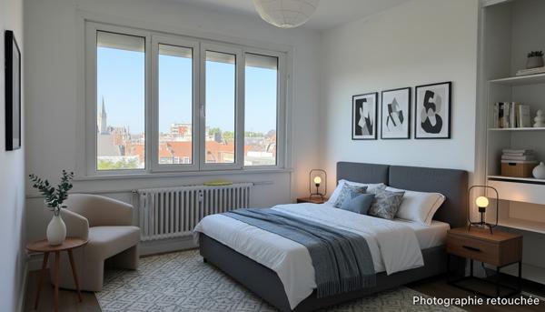 APPARTEMENT T4 D’EXCEPTION – DERNIER ÉTAGE – VUE PANORAMIQUE SUR TOURCOING