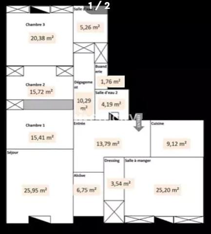 Appartement 5 pièces - 160 m² Bien prestige