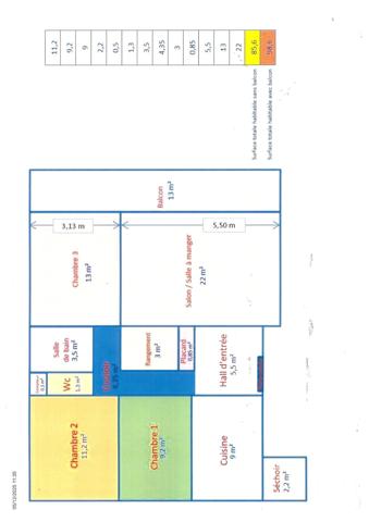 Appartement F4 à vendre  4 pièces - 81,27 m2 VENISSIEUX - 69