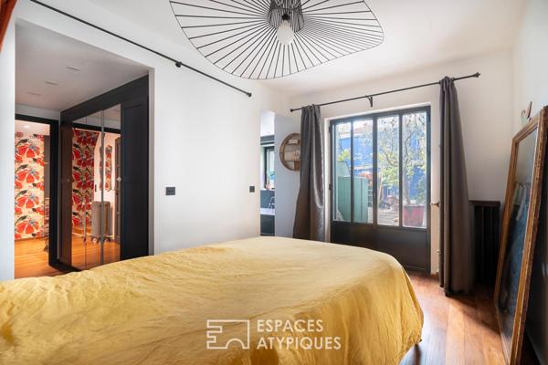 Loft avec terrasse dans un ancien atelier