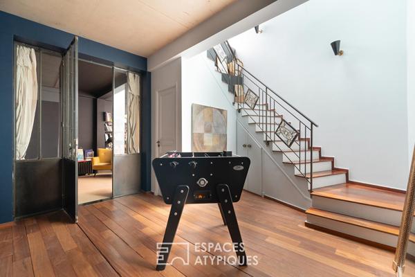 Loft avec terrasse dans un ancien atelier