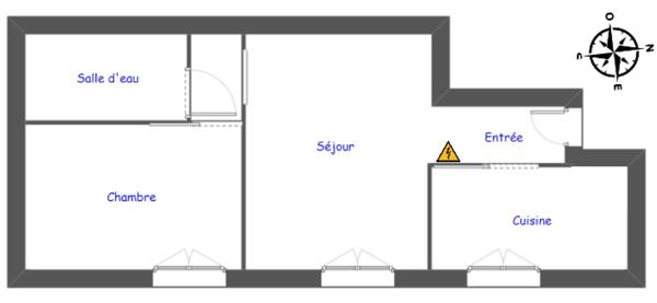 Appartement 2 pièces - 36 m² Exclusivité efficity