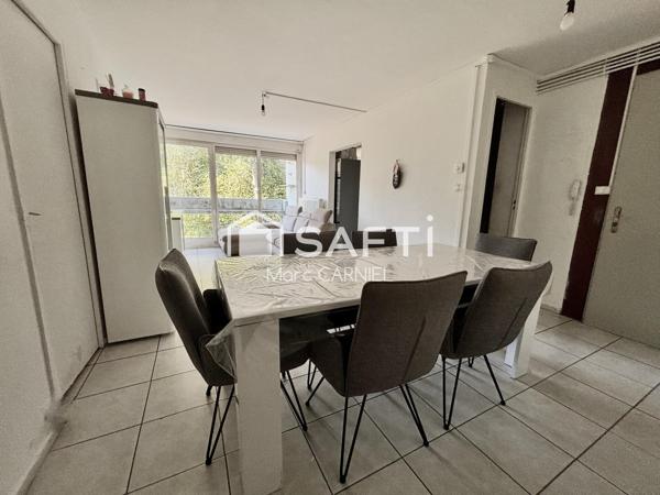Appart.75m2 T4, 3CH, terrasse, garage,parking,cave