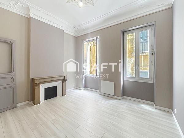 Marseille-2ème-République- Type3 Haussmanien-90m2.