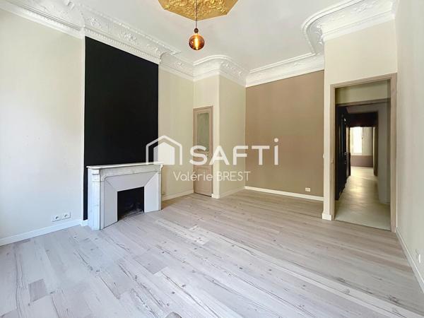 Marseille-2ème-République- Type3 Haussmanien-90m2.
