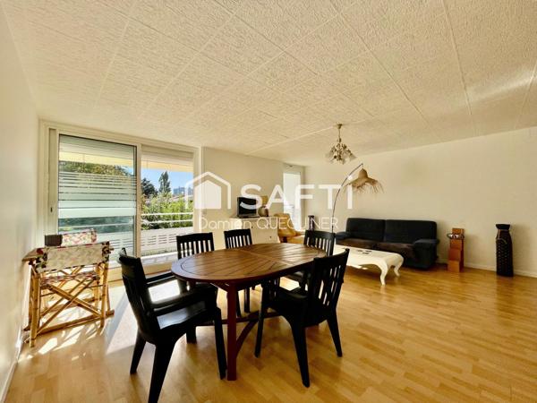 Grand T3 lumineux avec grand balcon, au calme