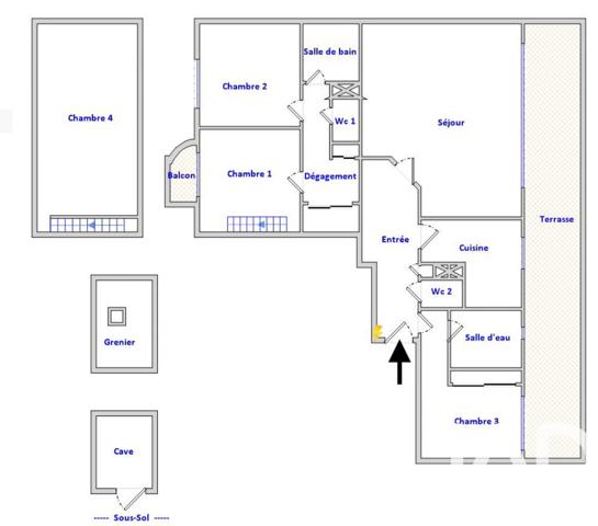 Appartement à vendre 4 pièces 102 m² Puteaux