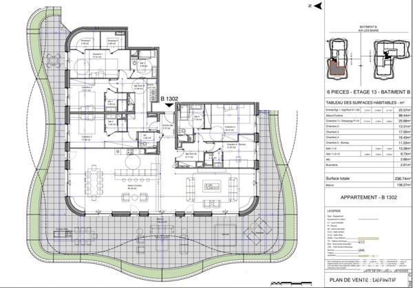 Appartement à vendre 6 pièces 236 m² Aix-les-Bains
