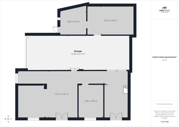 Local Commercial 5 pièces - 144 m² Exclusivité efficity