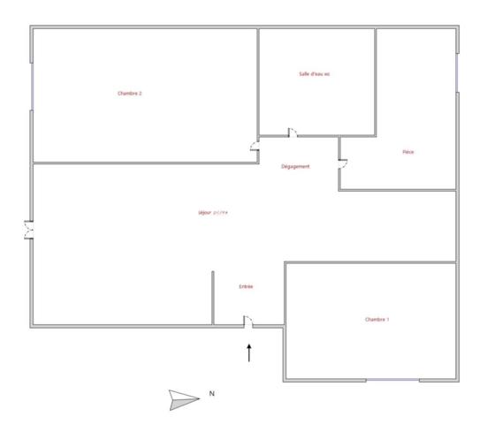 Appartement à vendre 4 pièces de 61 m²