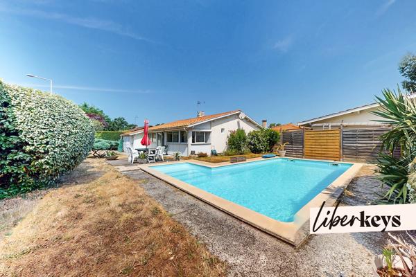 GUJAN-MESTRAS – ENSEMBLE RARE : MAISON T4 + PISCINE + STUDIO T2 INDÉPENDANT