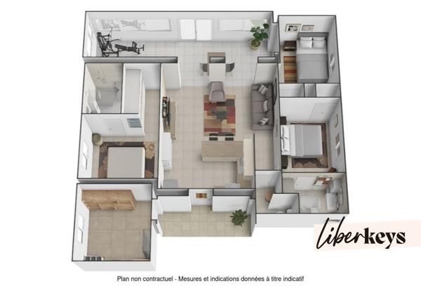 GUJAN-MESTRAS – ENSEMBLE RARE : MAISON T4 + PISCINE + STUDIO T2 INDÉPENDANT