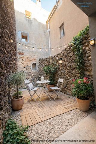 Maison de village avec cour à SAINT THIBERY (34)