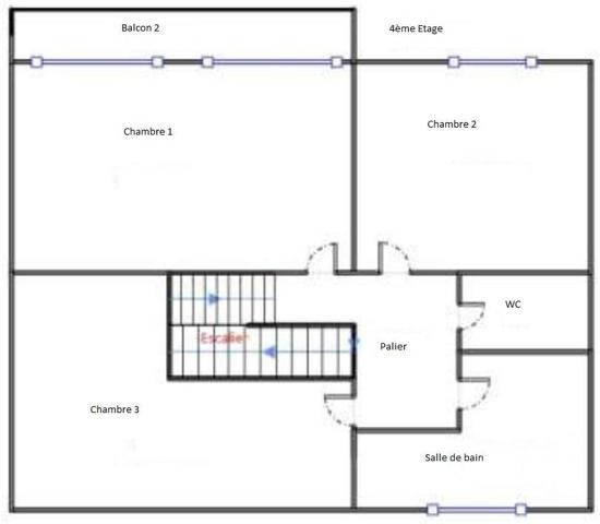 Appartement Duplex à vendre  5 pièces - 94,49 m2 LE HAVRE - 76