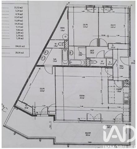 Appartement à vendre 4 pièces 105 m² Marseille 9