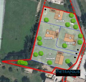 Terrain constructible 734 m² viabilisé plat