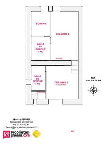 CHOUZÉ SUR LOIRE - 37140 - Maison de 110 m2 ( 2 chambres)  sur 1 terrain de 40 m2 sur les quais de Loire