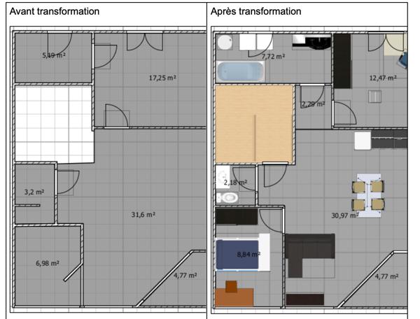Superbe duplex avec soleilho  130 m²  Figeac (à rénover)