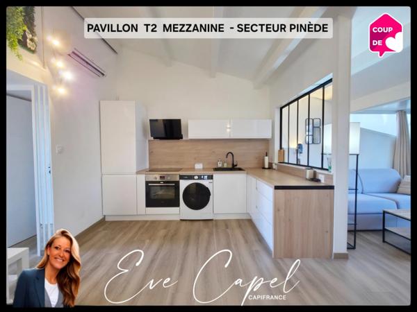 Maison à vendre 3 pièces LE CAP D'AGDE (34), PINEDE, Pavillon T2 Mezzanine avec place de parking privative dans résidence avec piscine