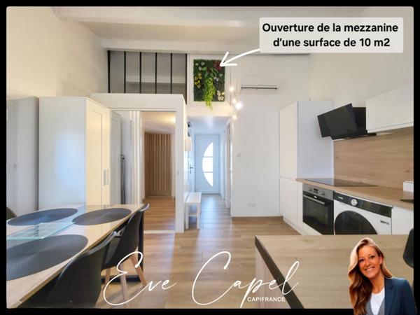 Maison à vendre 3 pièces LE CAP D'AGDE (34), PINEDE, Pavillon T2 Mezzanine avec place de parking privative dans résidence avec piscine