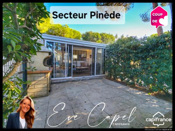 Maison à vendre 3 pièces LE CAP D'AGDE (34), PINEDE, Pavillon T2 Mezzanine avec place de parking privative dans résidence avec piscine