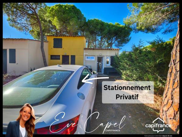 Maison à vendre 3 pièces LE CAP D'AGDE (34), PINEDE, Pavillon T2 Mezzanine avec place de parking privative dans résidence avec piscine