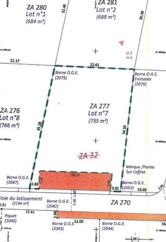 Vente Terrain 735 m2 à Châteauroux-les-Alpes