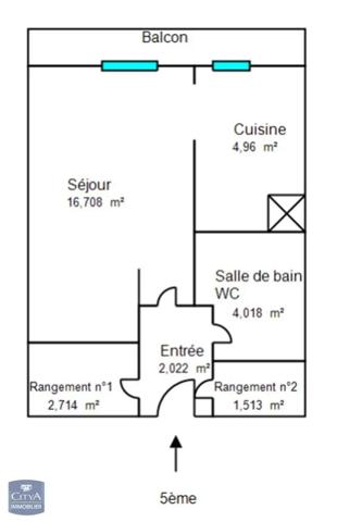 Appartement à vendre 1 pièce 31.94m²
