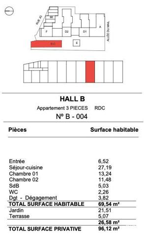 Appartement à vendre 3 pièces 69 m² La Rochelle