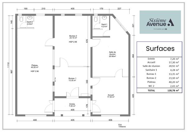 Local commercial 128 m2