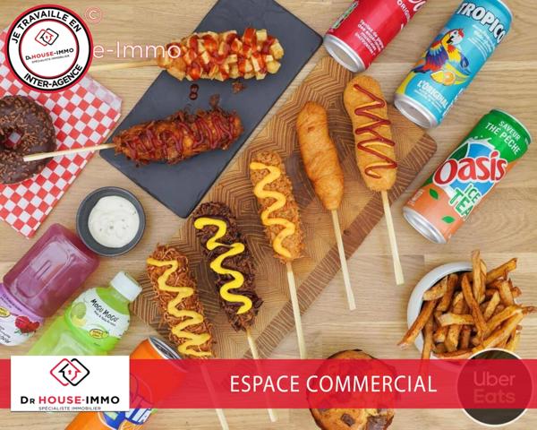 Commerce à vendre 3 pièces de 60 m²