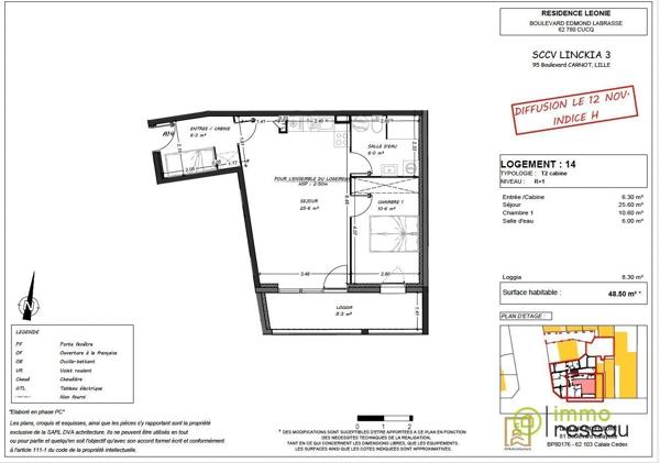 Appartement en frais réduits à CUCQ (62780)