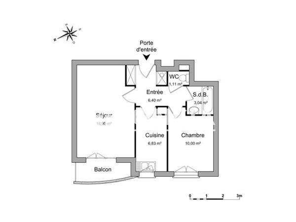 Location Appartement 2 pièces 46.33 m² - 3 RUE RACINE Rueil-malmaison 92500