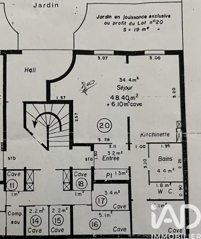 Appartement à vendre 2 pièces 45,53 m² Melun