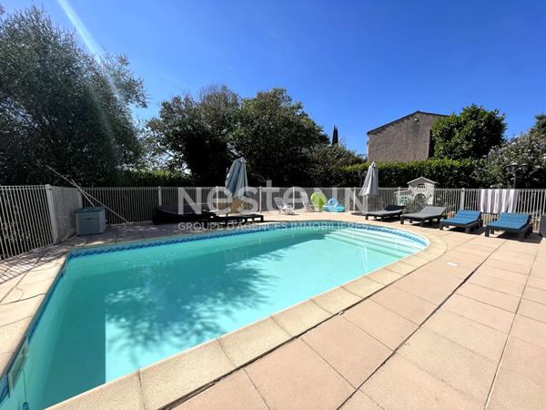 Exclusivité Nestenn : Appartement 3 pièces de 60 m2 avec jardin de 130 m2 avec piscine à Peymeinade