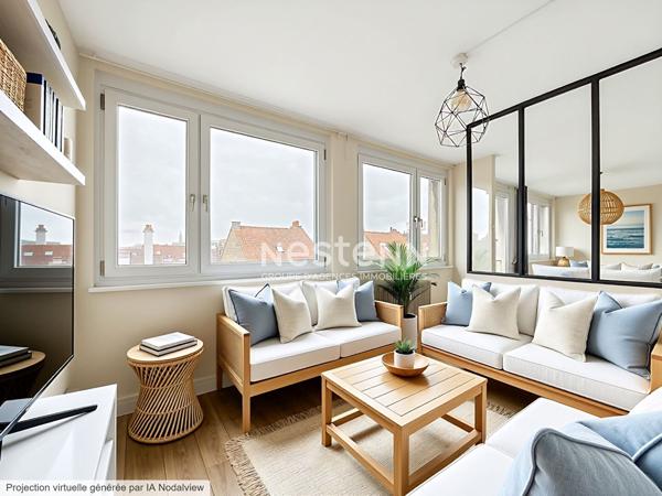 Malo-les-Bains - T2 bis/T3 de 72 m² - À 500 m de la plage - (Garage rare)