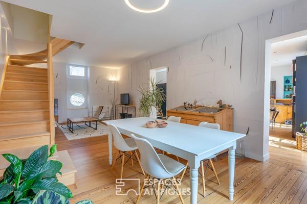 Duplex d’exception rénové – vue unique sur Passage Pommeraye