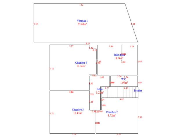 Vitrolles Maison individuelle de 4 chambres dont une en rez-de-chaussée, d'une surface de 99 m2 et deux vérandas en plus
