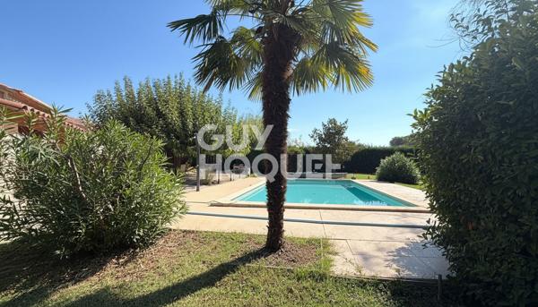 MAZAN - MAISON TRADITIONNELLE 137 M² - PISCINE - DOUBLE GARAGE - 3 429 M² DE TERRAIN - CALME ABSOLU