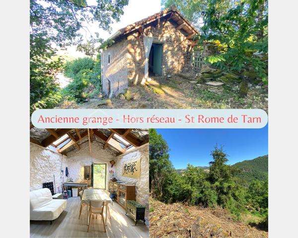 Un bien rare sur le secteur, idéal pour une résidence secondaire, un pied-à-terre ou un projet de vie alternatif au cœur de la nature.
À seulement quelques minutes de Saint-Rome-de-Tarn et à 2 minutes de sa base de loisirs, découvrez cette ancienne petite grange en pierre implantée sur deux parcelles totalisant 321 m², au cœur du hameau du Mazéga.

D'une surface au sol d'environ 36 m² (19 m² de pièce principale et 17 m² de cave en sous-sol), ce bien atypique séduira les amoureux de nature, d'autonomie et de lieux authentiques.

Actuellement hors réseaux (eau et électricité), la propriété fonctionne de manière autonome grâce à ses équipements existants. Une étude de raccordement au réseau EDF a été réalisée et la mise en place d'un assainissement individuel est envisageable selon le projet des futurs acquéreurs.

Vous apprécierez :

✨ son environnement calme et préservé
✨ sa hauteur sous faîtage d'environ 3,40 m
✨ ses panneaux solaires avec batteries lithium 2 x 150 W
✨ sa cuve de récupération d'eau de pluie de 1 600 litres avec pompe de relevage
✨ son espace en sous-sol offrant un potentiel d'usage complémentaire
✨ son terrain de 321 m²
✨ sa proximité immédiate avec les plages et activités du Tarn
✨ une toiture et un plancher en très bon état, permettant d'envisager sereinement la poursuite du projet de réhabilitation ou d'autonomie

Informations complémentaires :

📍 Le Mazéga – 12490 Saint-Rome-de-Tarn
💰 Prix : 37 000 € FAI
📐 Surface au sol : environ 36 m²
🌿 Terrain : 321 m²
⚡💧 Fonctionnement autonome hors réseaux
🏡 Bâtisse en pierre antérieure à 1949
🏠 Mitoyenneté limitée aux caves
🚗 Stationnement à proximité immédiate
🚶 Derniers mètres accessibles uniquement à pied
📄 Zone AP et N (zone Agricole Protégée et Naturelle)
⚡ Raccordement EDF envisageable (étude réalisée)
💧 Assainissement individuel envisageable sous réserve des autorisations administratives
✅ Absence d'amiante
✅ Absence de termites lors du diagnostic

⚠️ Bien non adapté aux personnes à mobilité réduite.

🎥 Vidéo disponible sur demande.
📞 Pour plus d'informations ou organiser une visite
Laetitia Criado – BSK Immobilier