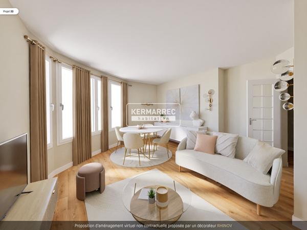 Appartement 3 pièces – 113 m² environ à Rennes (ref : 38770)