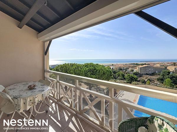 Appartement 35 m² avec vue mer et parking privatif
