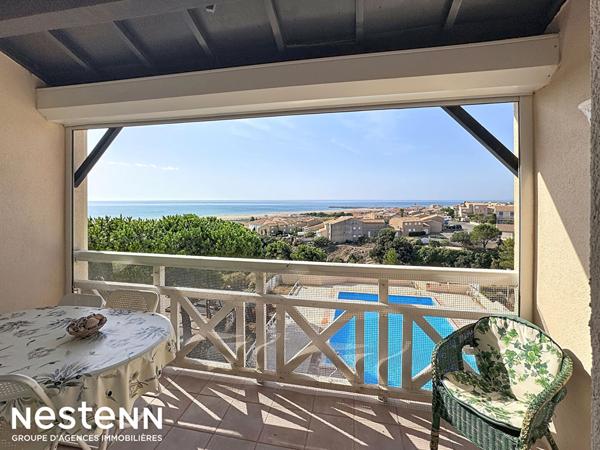 Appartement 35 m² avec vue mer et parking privatif