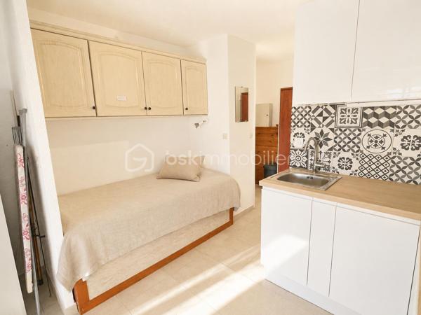 Découvrez ce joli studio idéalement situé dans une résidence BIEN entretenue, entre l'étang et la mer, offrant un cadre de vie paisible et agréable.

L'appartement se compose d'une entrée avec placard, d'une salle d'eau avec WC, ainsi que d'un espace de vie optimisé comprenant un coin nuit avec lit et rangement intégré. Le séjour, lumineux et convivial, est ouvert sur une cuisine moderne, aménagée et fonctionnelle.

Vous profiterez également d'une belle terrasse avec une vue sur la marina, un véritable havre de paix pour vos moments de détente.

**Les atouts du bien :**
* Vue sur la marina dans un environnement calme.
* Piscine réservée aux résidents.
* Parking sécurisé.
* Résidence avec gardien.
* Commerces et plage  à proximité.

Ce studio est idéal pour une résidence secondaire, un investissement locatif ou un premier achat.