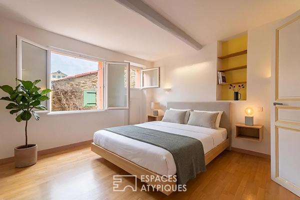 Maison de village et son aperçu mer