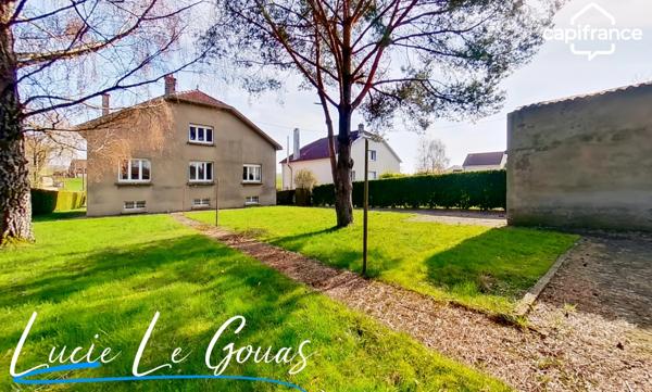 Maison individuelle de 186m² , 6 chambres, 2 garages, grand jardin.