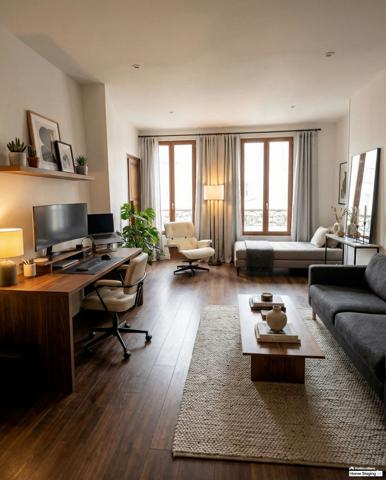 Studio 27m2 Paris 20 ème