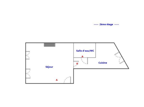 Studio 27m2 Paris 20 ème