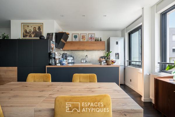 Appartement T3 de 84 m² avec terrasse de 60 m² paysagée, box et place parking