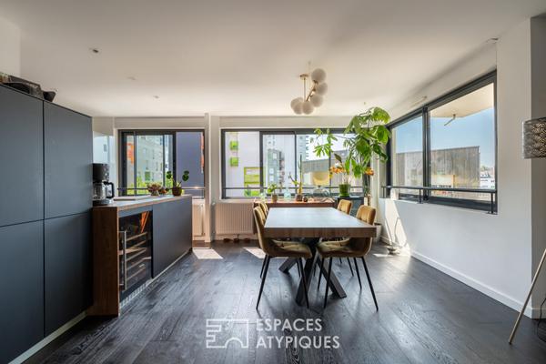 Appartement T3 de 84 m² avec terrasse de 60 m² paysagée, box et place parking